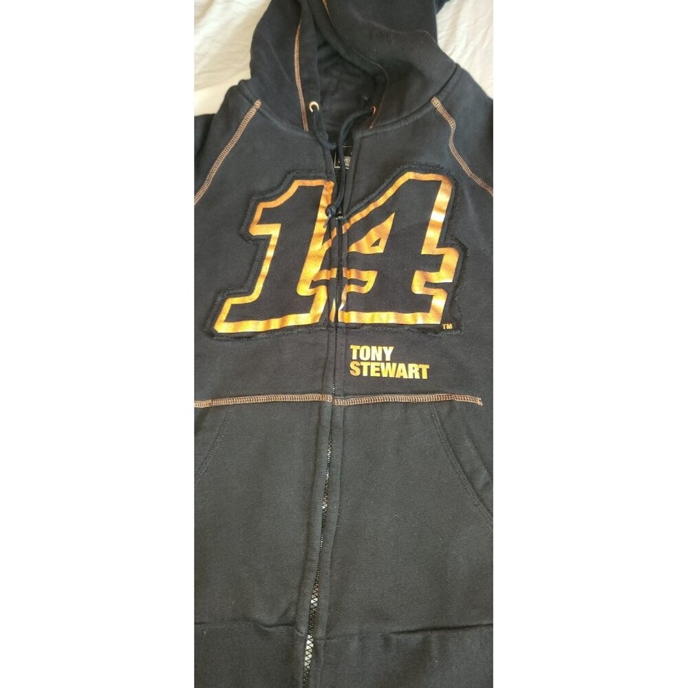 womens  Nascar TONY STEWART #14 Sweatshirt Hoodie Jacket Size MEDIUM preowned B5